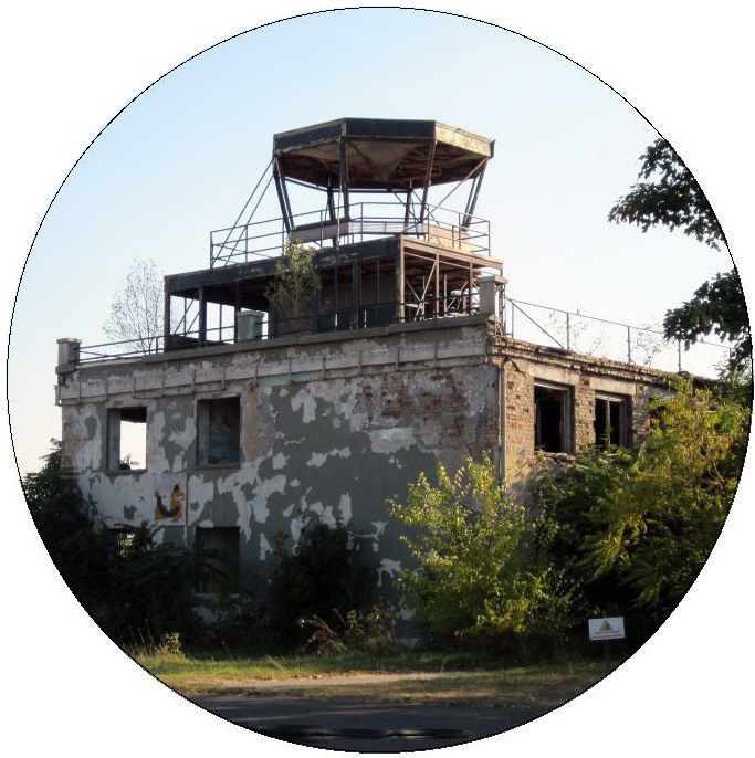 Abandoned Building Pinback Buttons and Stickers