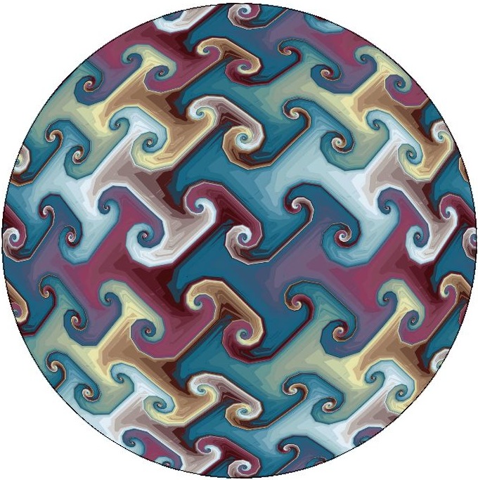 Abstract Pinback Buttons and Stickers