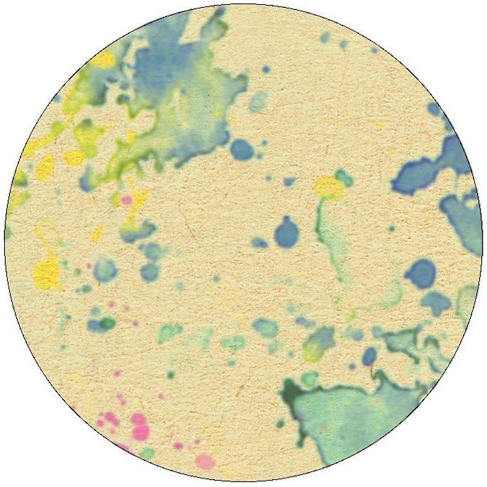 Abstract Watercolor Pinback Buttons and Stickers