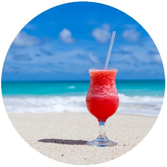 Drink On the Beach Pinback Buttons and Stickers