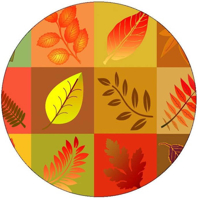 Autumn Leaves Pinback Buttons and Stickers