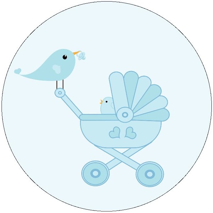 Baby Boy Pinback Buttons and Stickers