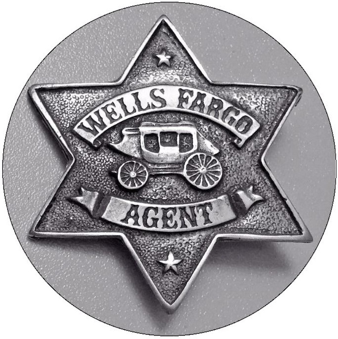 Wells Fargo Badge Pinback Button and Stickers