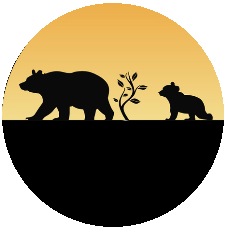 Bear Pinback Buttons and Stickers