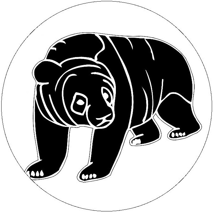Bear Pinback Buttons and Stickers