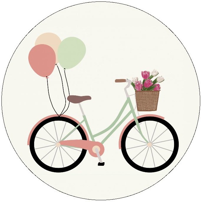 Bicycle Pinback Buttons and Stickers