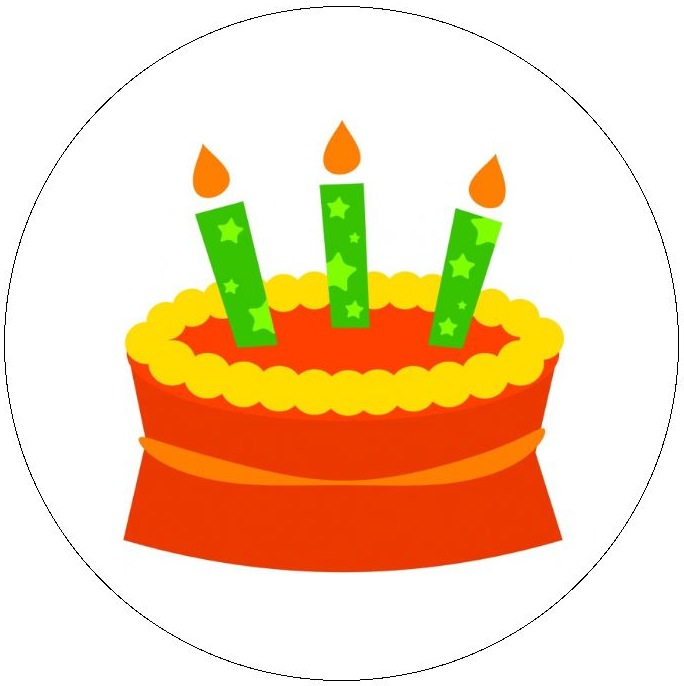 Birthday Pinback Buttons and Stickers