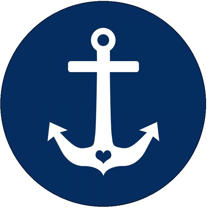 Boat Anchor Pinback Buttons and Stickers