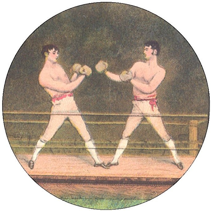 Randall vs Turner Boxing Pinback Buttons and Stickers