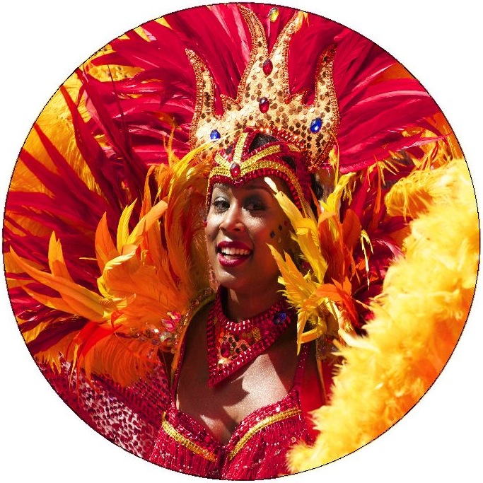Brazilian Carnival Pinback Buttons and Stickers