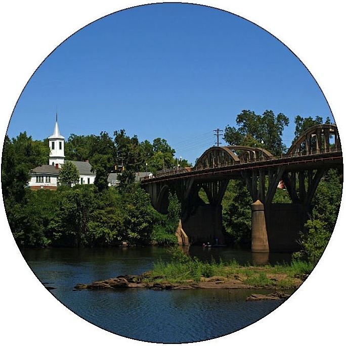 Bibb Graves Bridge Pinback Buttons and Stickers