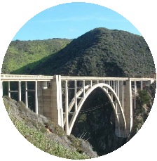 Bixby Bridge Pinback Buttons and Stickers