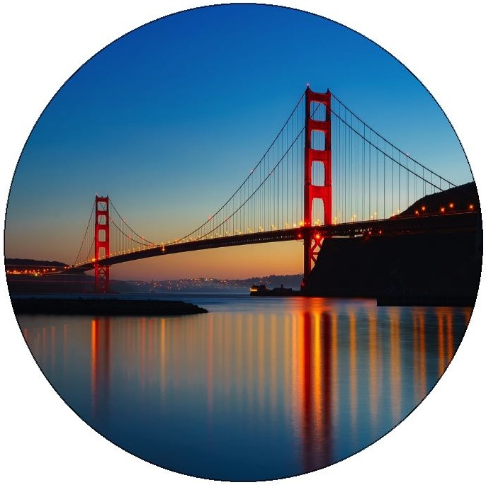 Golden Gate Bridge Pinback Buttons and Stickers