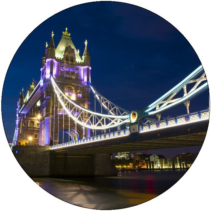 Tower Bridge Pinback Buttons and Stickers