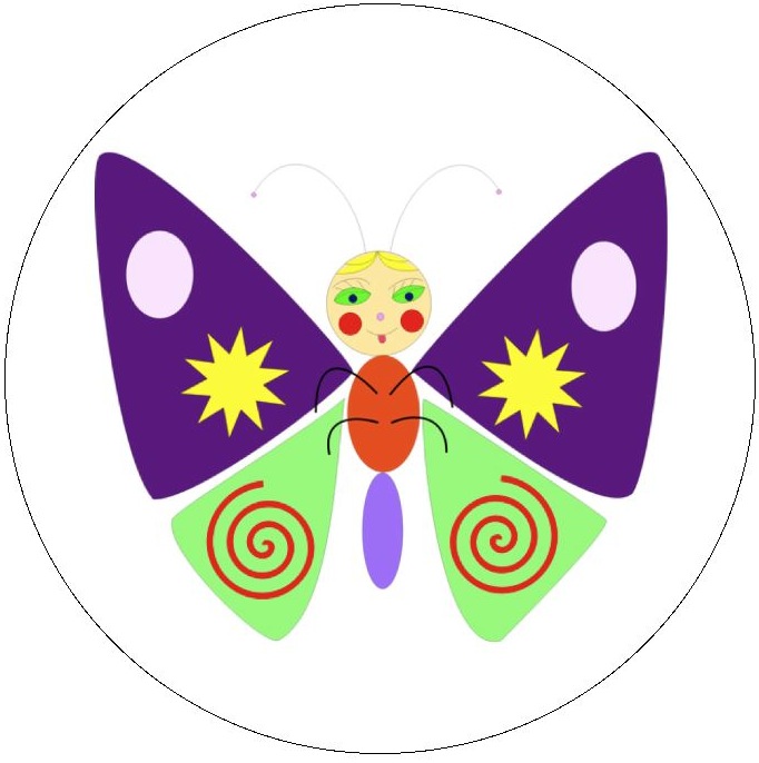 Butterfly Pinback Buttons and Stickers