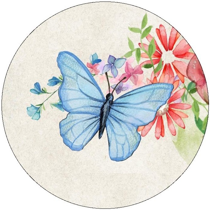 Butterfly Pinback Buttons and Stickers