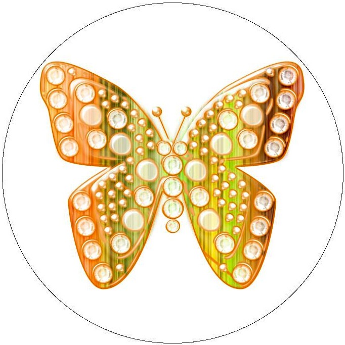 Butterfly Pinback Buttons and Stickers