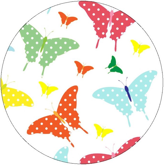 Butterfly Pinback Buttons and Stickers