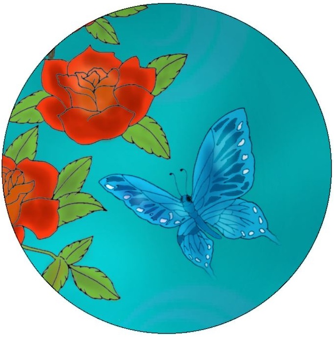 Butterfly Pinback Buttons and Stickers