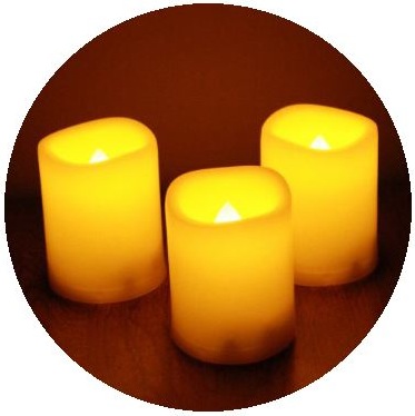 Candle Pinback Buttons and Stickers