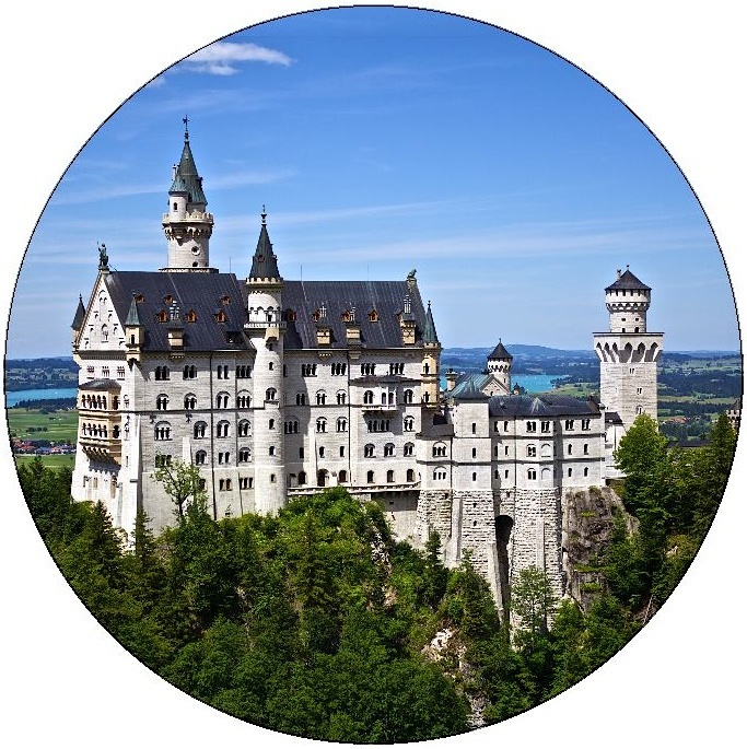 Neuschwanstein Castle Pinback Button and Stickers