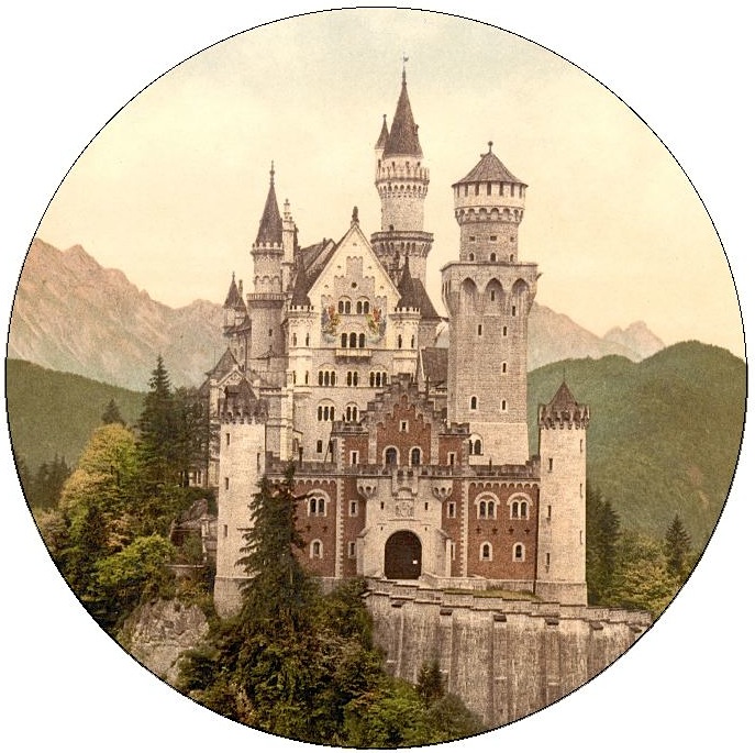 Neuschwanstein Castle Pinback Button and Stickers