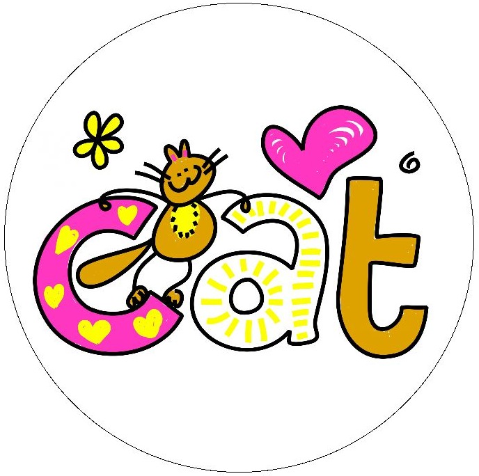 Cat Pinback Buttons and Stickers