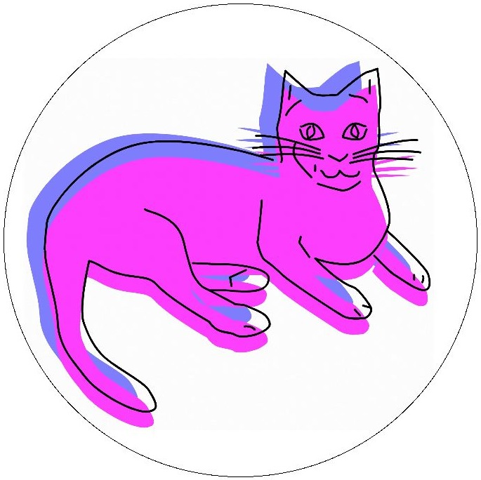 Cat Pinback Buttons and Stickers