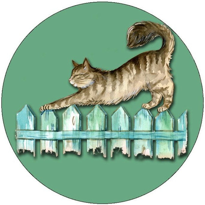 Cat Pinback Buttons and Stickers