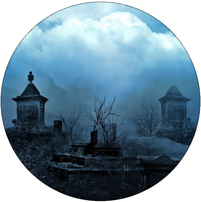 Cemetery Pinback Buttons and Stickers