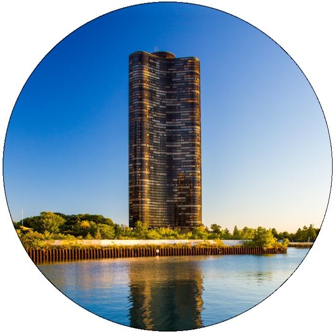 Lake Point Tower Pinback Buttons and Stickers