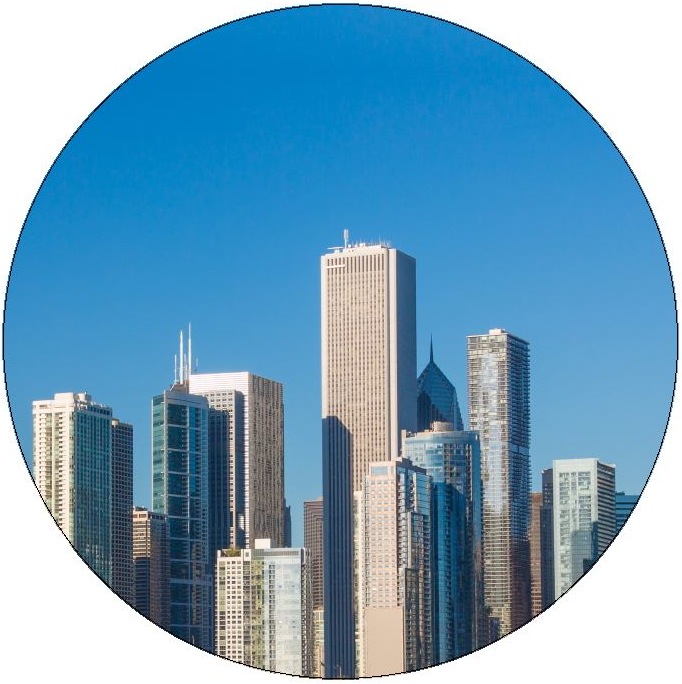 Chicago Skyscrapers Pinback Buttons and Stickers