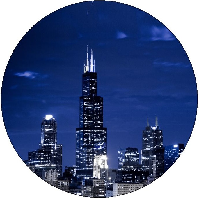 Chicago Skyscrapers Pinback Buttons and Stickers