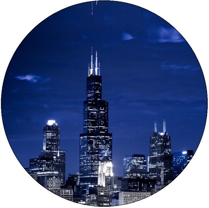 Chicago Skyscrapers Pinback Buttons and Stickers