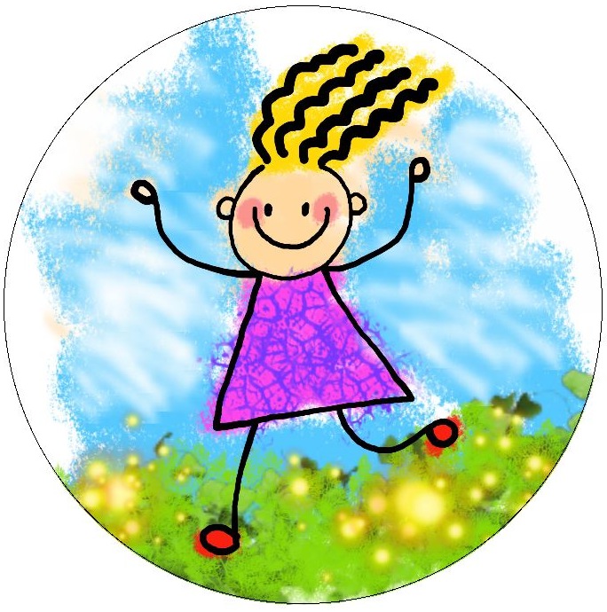 Children Pinback Buttons and Stickers