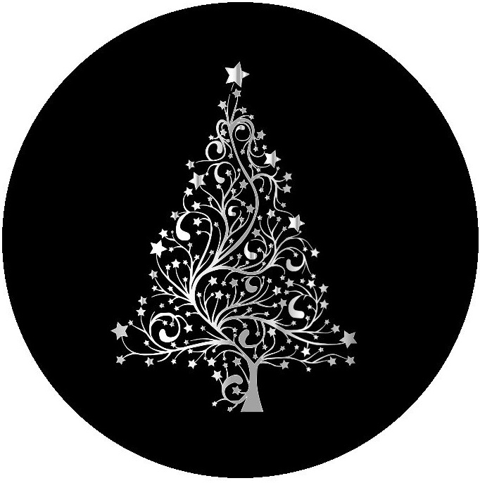 Christmas Tree Pinback Buttons and Stickers