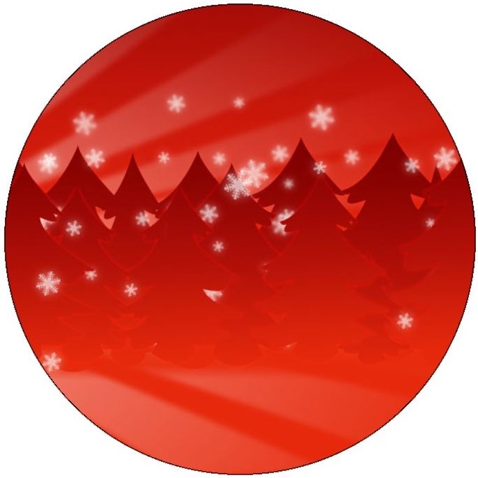 Christmas Tree Pinback Buttons and Stickers