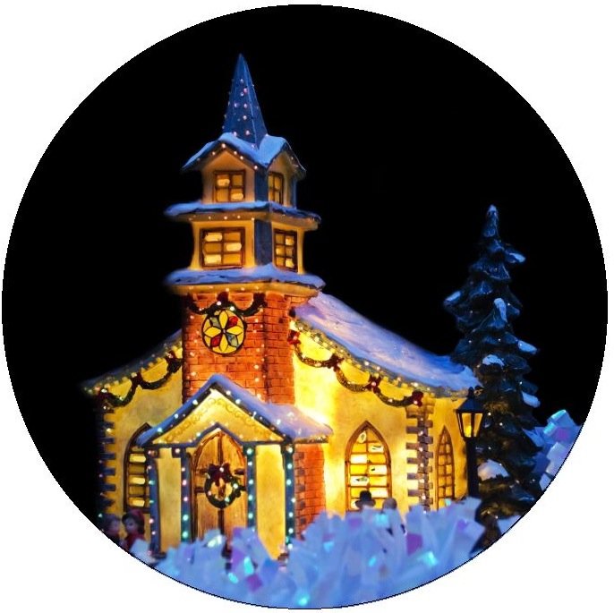 Christmas Church Pinback Buttons and Stickers