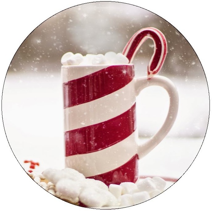 Christmas Drink Pinback Buttons and Stickers