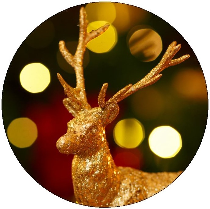 Raindeer Pinback Buttons and Stickers