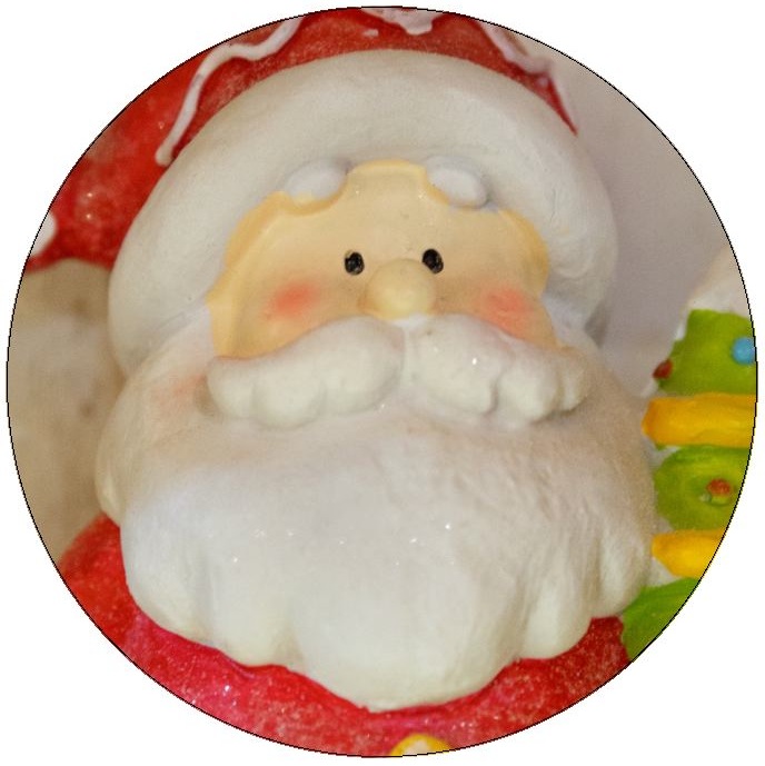 Santa Clause Christmas Pinback Buttons and Stickers