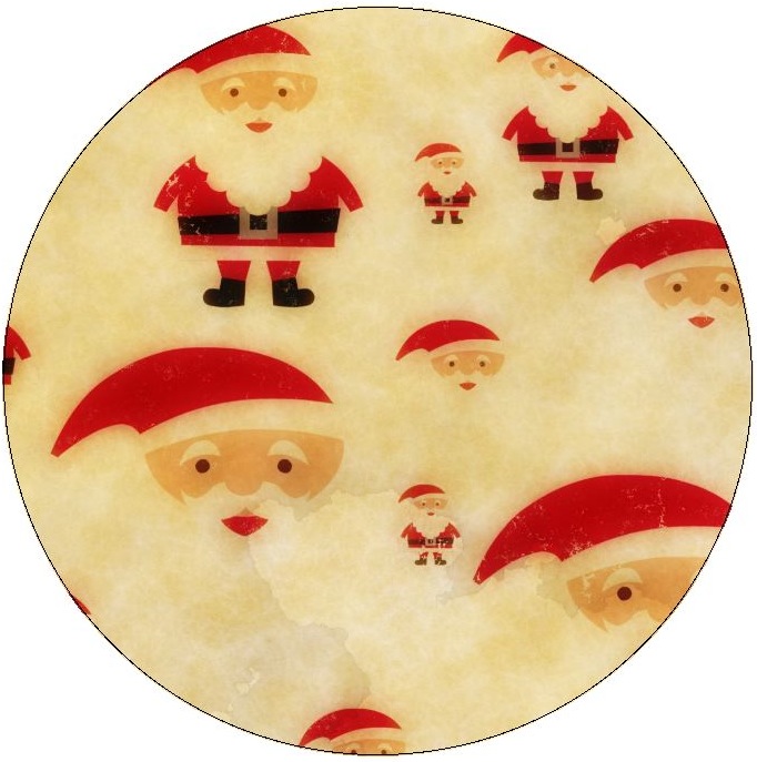 Santa Clause Christmas Pinback Buttons and Stickers