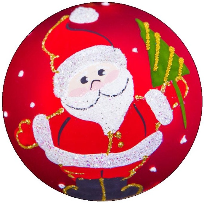 Santa Clause Christmas Pinback Buttons and Stickers