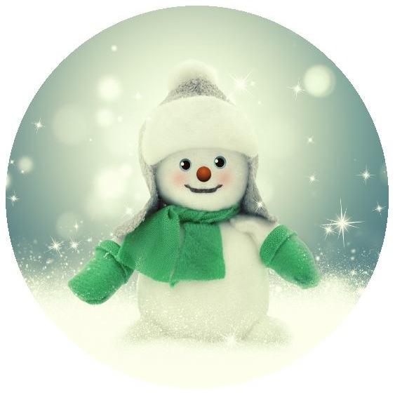 Snowman Christmas Pinback Buttons and Stickers