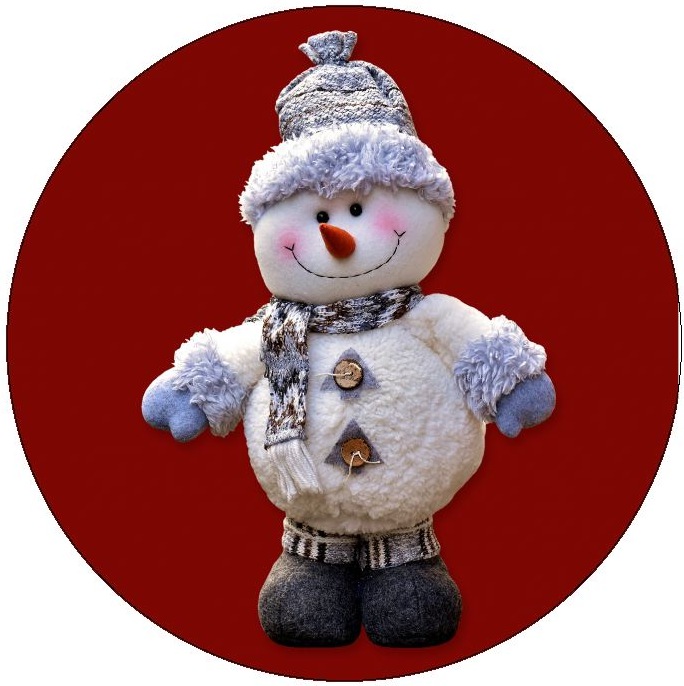 Christmas Snowman Pinback Buttons and Stickers