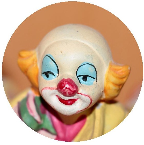 Clown Pinback Buttons and Stickers