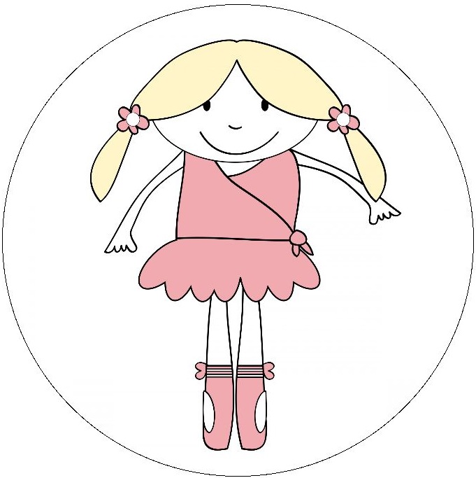 Ballerina Dance Pinback Buttons and Stickers