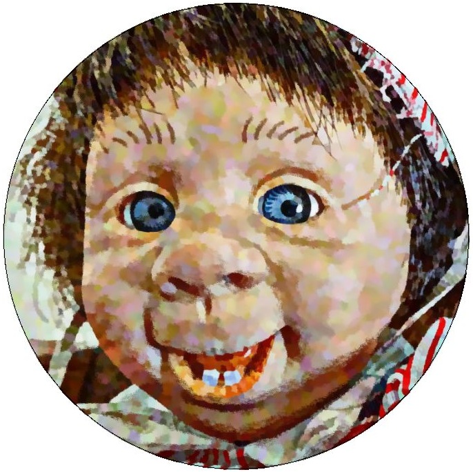 Doll Pinback Buttons and Stickers