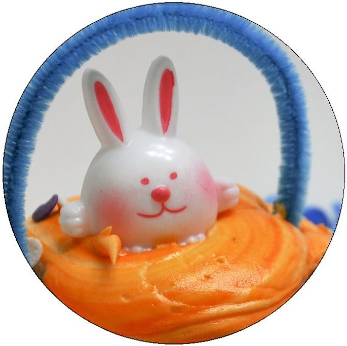 Easter Cupcake Pinback Buttons and Stickers