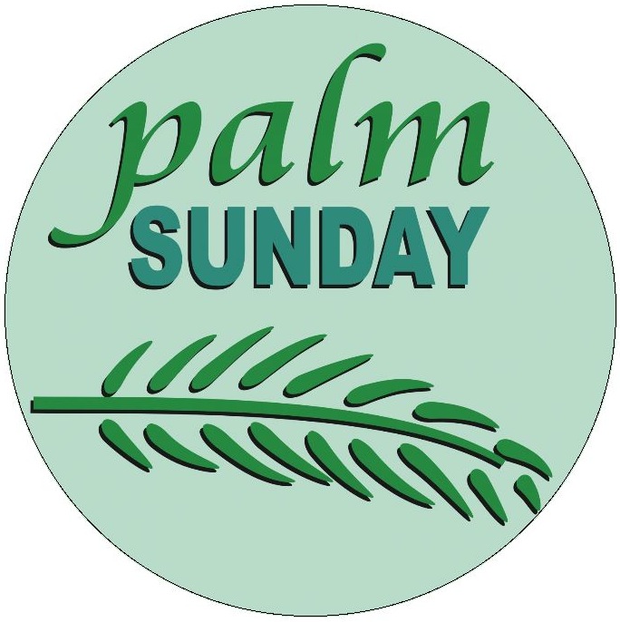 Palm Sunday Pinback Buttons and Stickers